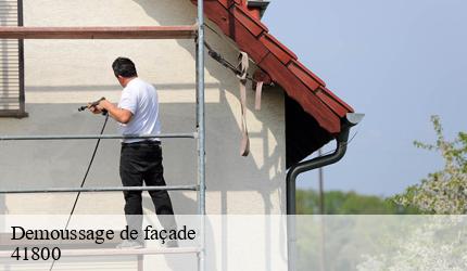 Demoussage de façade  bonneveau-41800 Entreprise CRESSON Peinture et Nettoyage