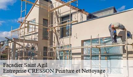 Façadier  saint-agil-41170 Entreprise CRESSON Peinture et Nettoyage