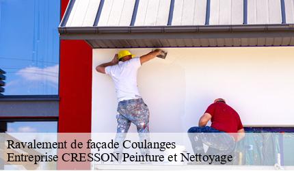 Ravalement de façade  coulanges-41150 Entreprise CRESSON Peinture et Nettoyage