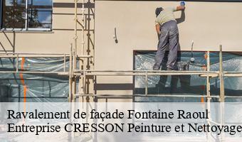 Ravalement de façade  fontaine-raoul-41270 Entreprise CRESSON Peinture et Nettoyage