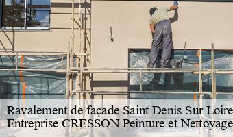 Ravalement de façade  saint-denis-sur-loire-41000 Entreprise CRESSON Peinture et Nettoyage